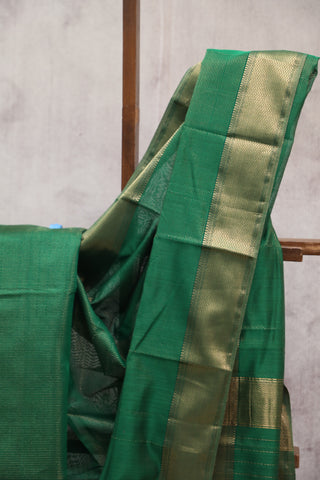 Green Silk Maheshwari Saree - SRGSMS268