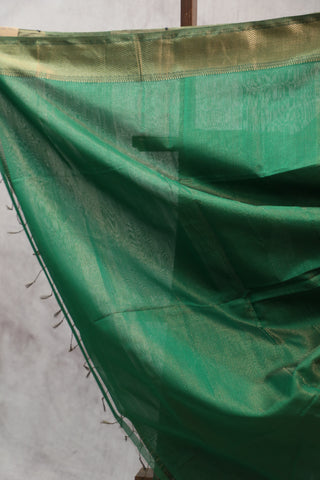 Green Silk Maheshwari Saree - SRGSMS268