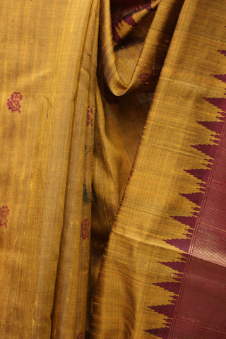 Khaki Raw Silk Saree - SRKRSS475