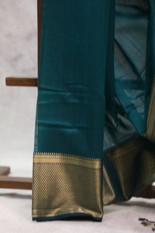 Green Silk Maheshwari Saree - SRGSMS274