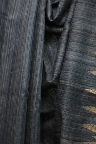 Grey Raw Silk Saree - SRGRSS568