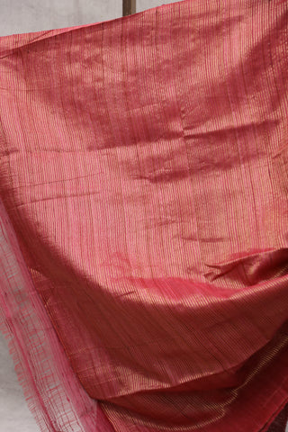 Magenta Raw Silk Saree - SRMRSS582