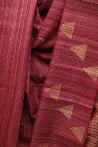 Magenta Raw Silk Saree - SRMRSS581