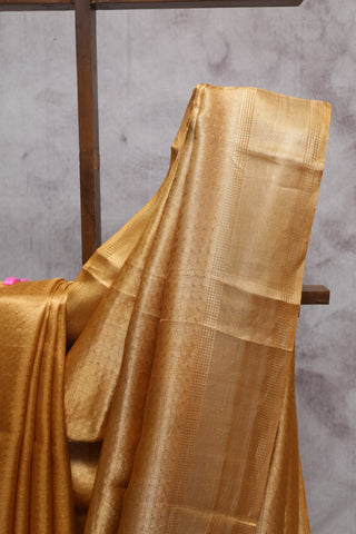 Copper Tissue Tussar Silk Saree-SRCTTSS115