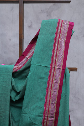 Green Cotton Ilkal Saree -SRGCIS346