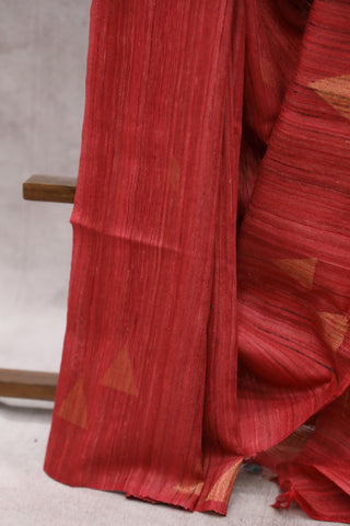 Pink Raw Silk Saree - SRPRSS580