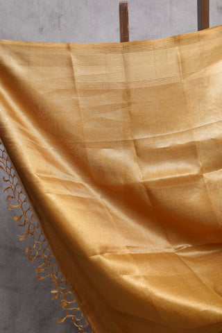 Copper Tissue Tussar Silk Saree-SRCTTSS115