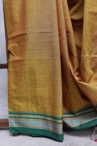 Yellow Cotton Ilkal Saree -SRYCIS344