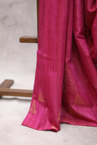 Pink Raw Silk Saree - SRPRSS583