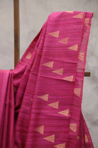 Pink Raw Silk Saree - SRPRSS583