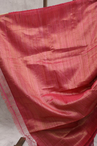 Pink Raw Silk Saree - SRPRSS583