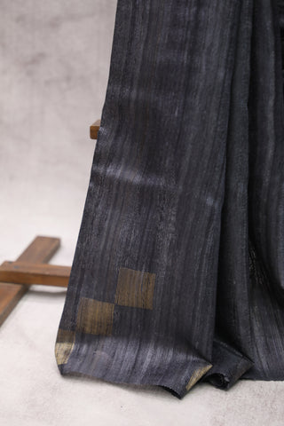 Grey Raw Silk Saree - SRGRSS567