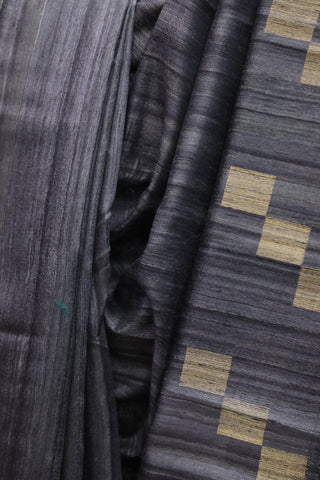 Grey Raw Silk Saree - SRGRSS567