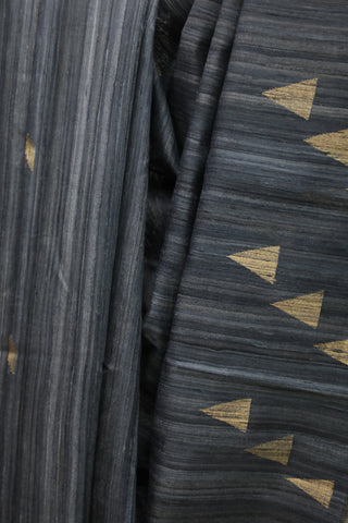 Grey Raw Silk Saree - SRGRSS555