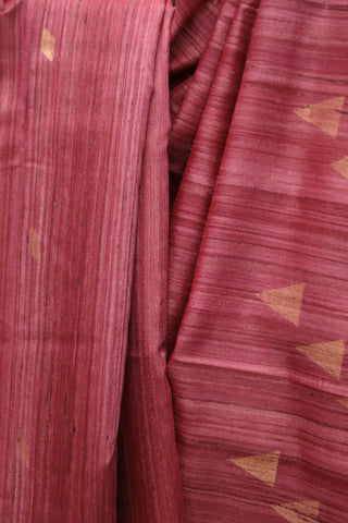 Peach Raw Silk Saree - SRPRSS557