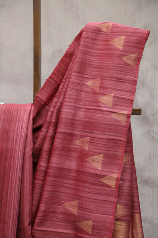 Magenta Raw Silk Saree - SRMRSS594