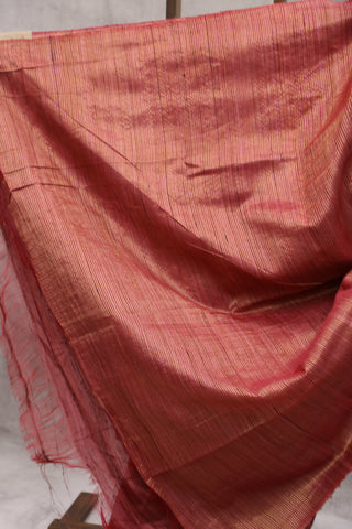 Magenta Raw Silk Saree - SRMRSS594