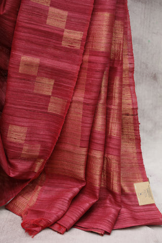 Pink Raw Silk Saree - SRPRSS589