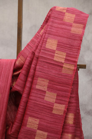 Pink Raw Silk Saree - SRPRSS589