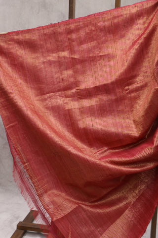 Pink Raw Silk Saree - SRPRSS589