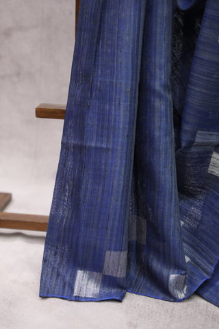 Blue Raw Silk Saree - SRBRSS592