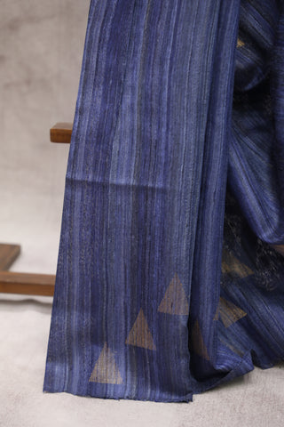 Blue Raw Silk Saree - SRBRSS584