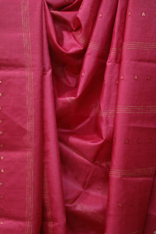 Pink Sequin Tussar Silk Saree - SRPSTSS1007