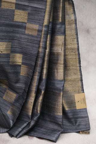 Grey Raw Silk Saree - SRGRSS569