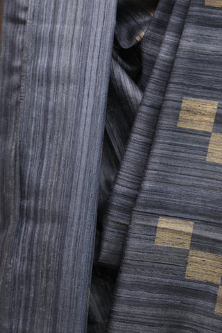 Grey Raw Silk Saree - SRGRSS569