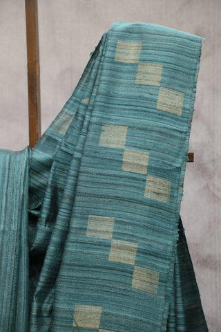 Green Raw Silk Saree - SRGRSS572