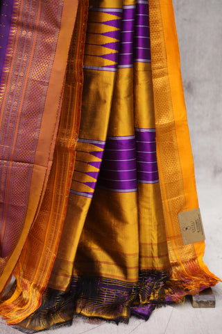 Purple Silk Ilkal Saree - SRBSIS101