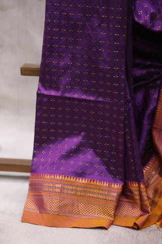 Purple Silk Ilkal Saree - SRBSIS101