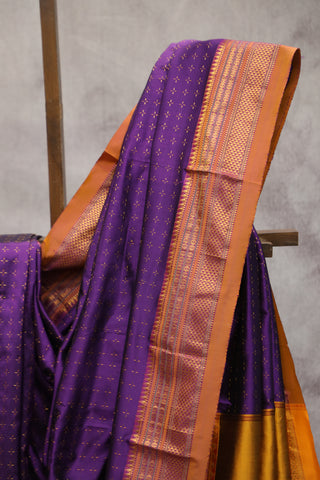 Purple Silk Ilkal Saree - SRBSIS101