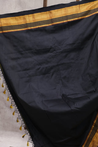 Black Silk Ilkal Saree - SRBSIS87