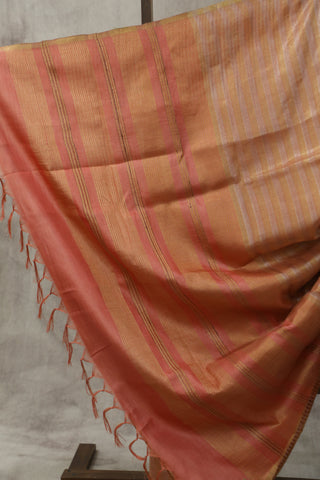 Pink Tussar Silk Saree - SRPTSS927