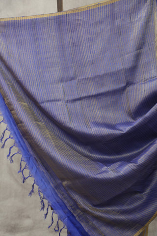 Two Tone Blue Tussar Silk Saree - SRTTBTSS955