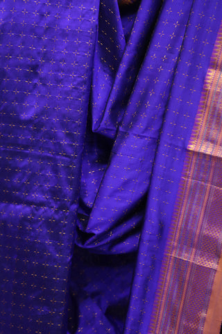 Blue Silk Ilkal Saree - SRBSIS93