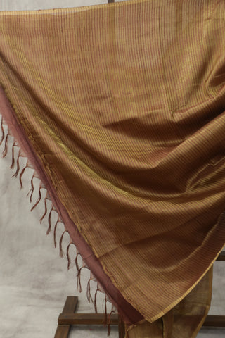 Two Tone Gold Tussar Silk Saree - SRTTGTSS954