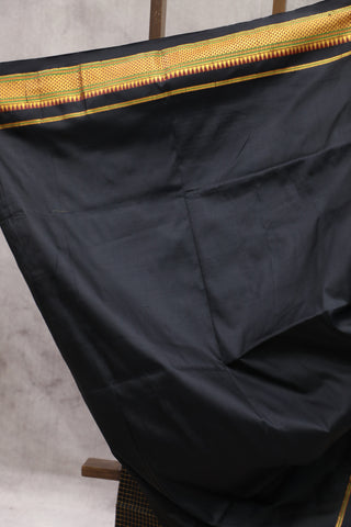 Black Silk Ilkal Saree - SRBSIS100