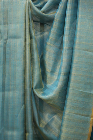 Blue Tussar Silk Saree - SRBTSS923