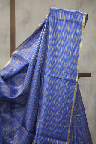 Blue Tussar Silk Saree - SRBTSS919