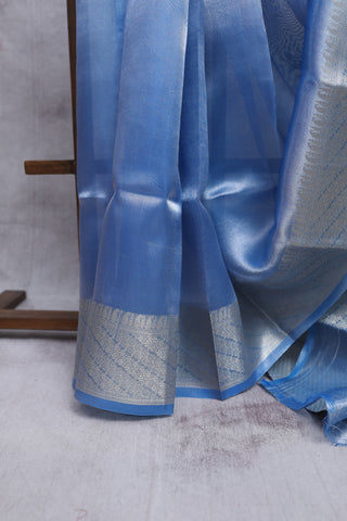 Blue Banarasi Tissue Silk Saree-SRBBTSS6