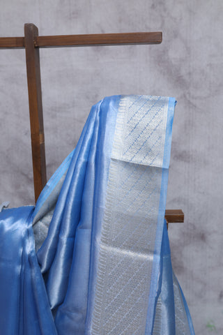 Blue Banarasi Tissue Silk Saree-SRBBTSS6