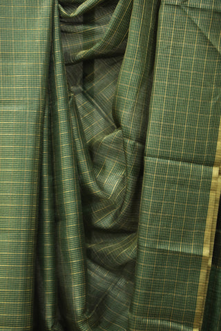 Green Tussar Silk Saree - SRGTSS922