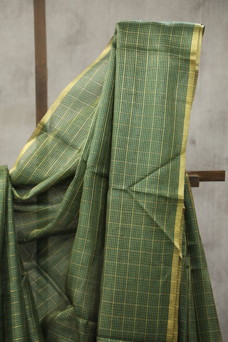 Green Tussar Silk Saree - SRGTSS922