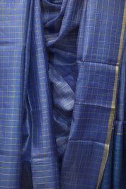 Blue Tussar Silk Saree - SRBTSS921