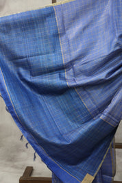 Blue Tussar Silk Saree - SRBTSS921