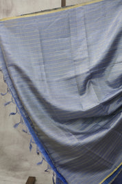 Blue Tussar Silk Saree - SRBTSS921