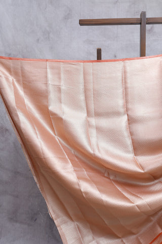 Peach Banarasi Tissue Silk Saree-SRPBTSS7