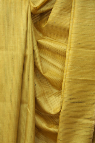 Yellow Tussar Silk Saree - SRYTSS935